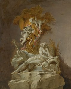 Fountain Study by François Boucher